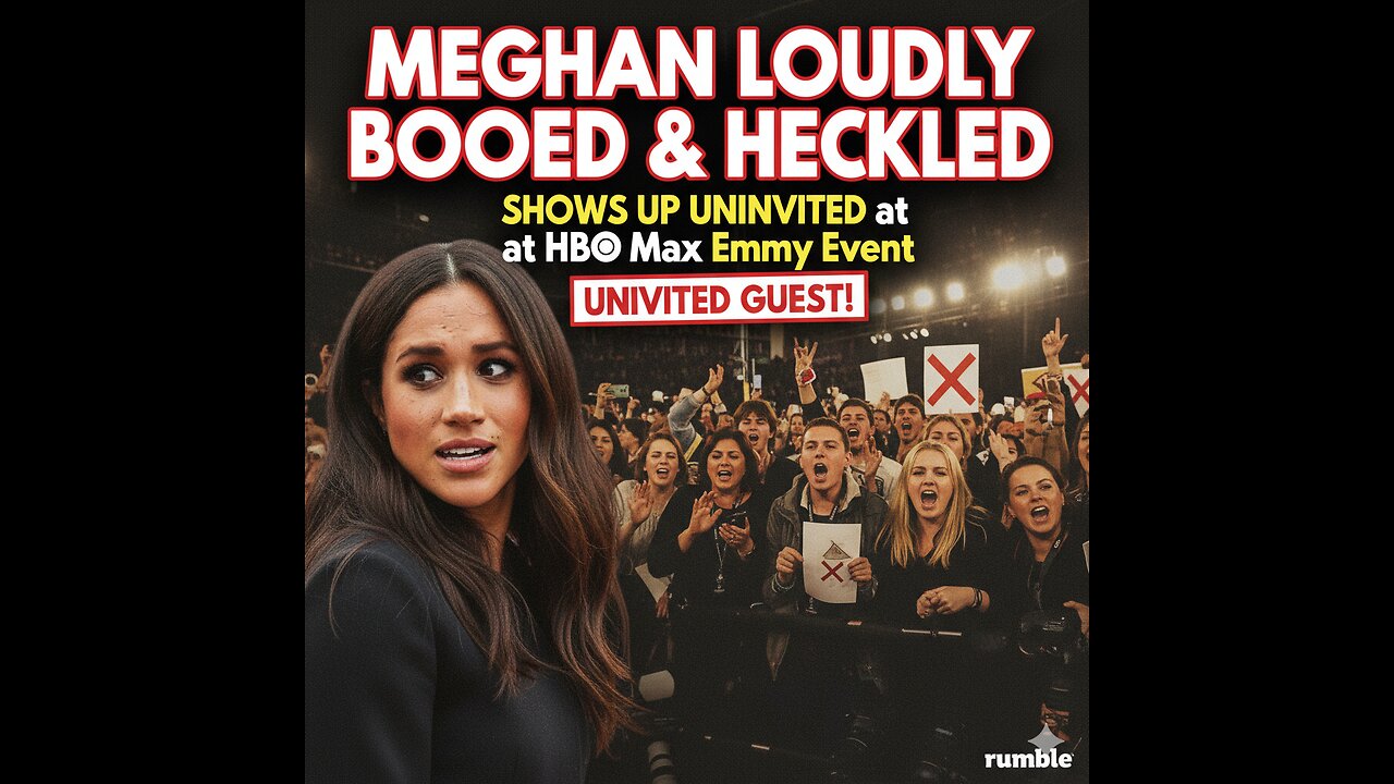 Meghan Loudly BOOED _ HECKLED After Showing Up Uninvited at HBO Max Emmy Event