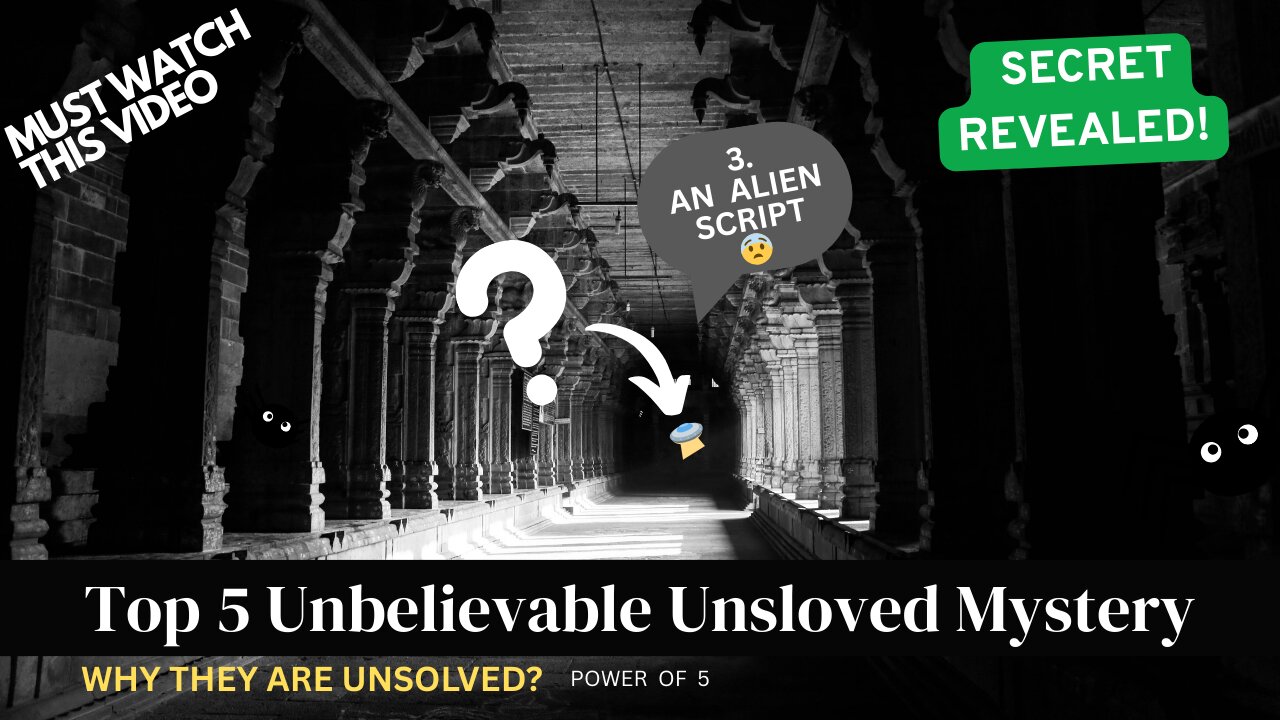 Top 5 Unsolved Mysteries You Won't Believe they Exist. | Power of 5