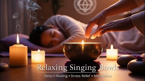 Relaxing Singing Bowls Meditation | Stress Relief, Sleep, Healing & Soothing Sounds for Insomnia