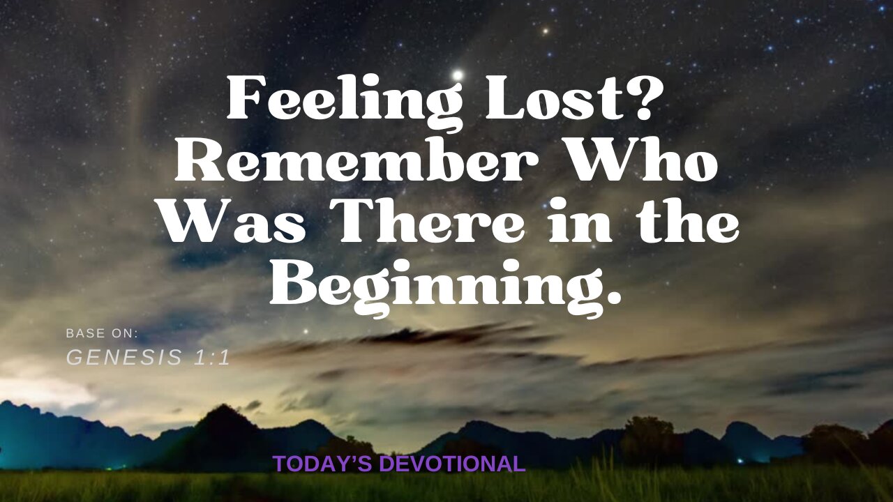 Before the Chaos, God Was There—And He Still Is