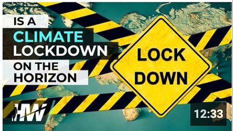 "Climate Lockdown: An Imminent Possibility?"