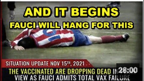 "Mass Deaths on Live TV, Millions of Vaccinated Individually Prepared Coffins"