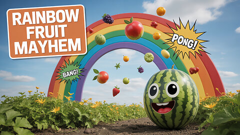 Rainbow Garden Fruits Make the Funniest Noises!