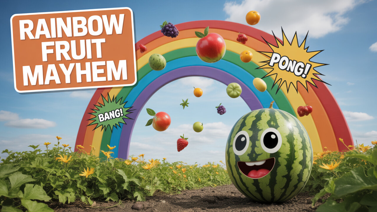 Rainbow Garden Fruits Make the Funniest Noises!