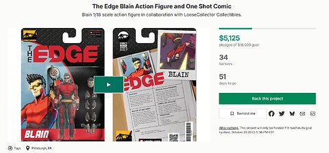 Episode 627: The Edge Blain Action Figure & One Shot Comic Kickstarter with Marvin Wynn