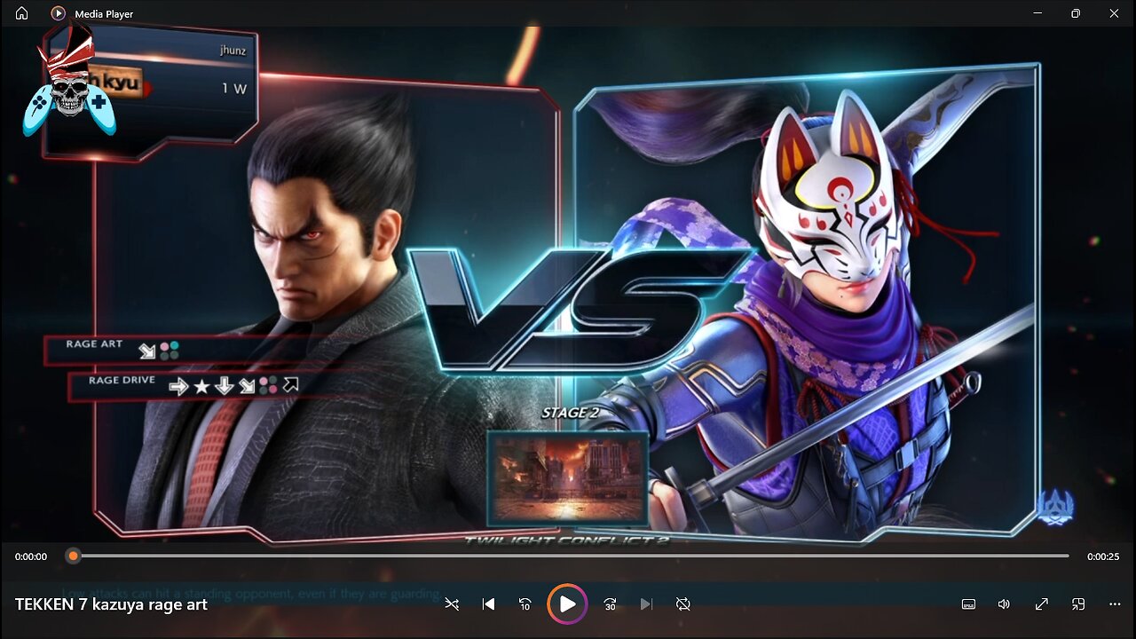 TEKKEN 7 kazuya rage art