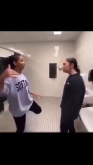 Black girls harass & mock white girl, victim snaps, fights and wins. Instant Karma