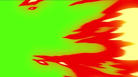 green screen transition animated fire