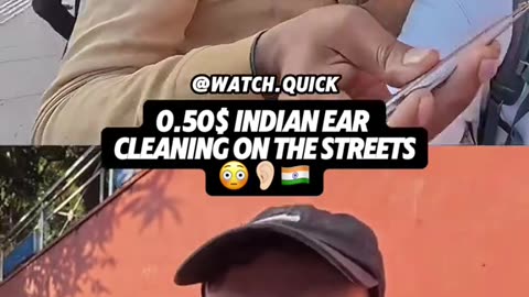 "Unusual Experience in India: Tourist Gets His Ear Cleaned on the Street"