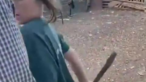 Jews assaulting a Bedouin family near the village of Taybeh