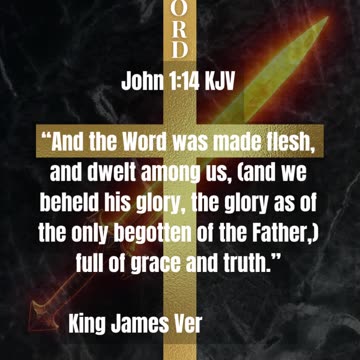 The Word The Sword John 1:14 KJV And the Word was made flesh and dwelt among us #theword #sword #kjv