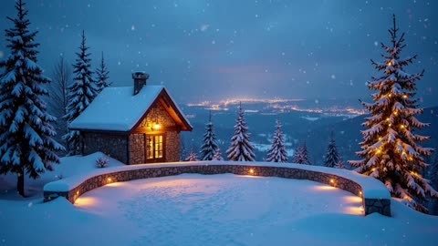 Winter Cabin Ambiance – 1 Hour of Gentle Wind Sounds for Sleep & Relaxation