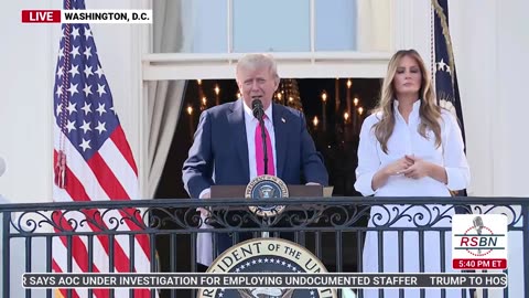 WATCH: President Trump and First Lady Attend the Military Family Picnic at the White House - 7/4/25