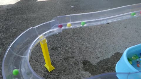 Marble Run Race ☆HABA Slope Petal Tower & Somen Kunekune Slider