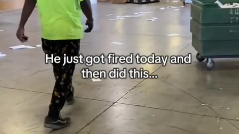 he just got fired today and then did this