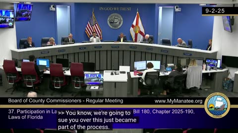 Manatee FL and Jackson TN Hearings LIVE