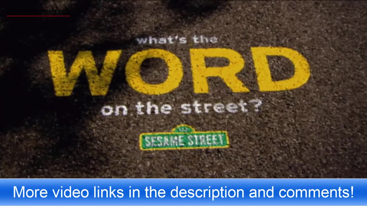 What's the Word on the Street Embarrassed Sesame Street Episode 4267