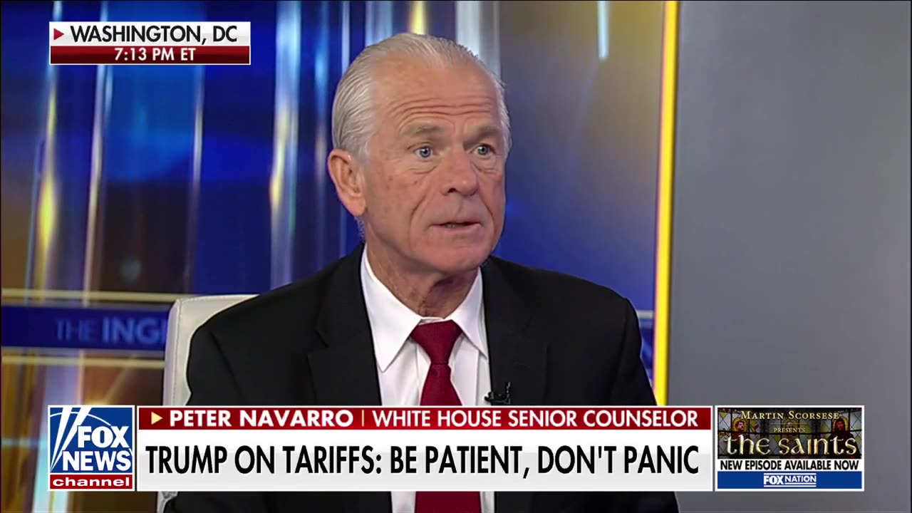Peter Navarro to investors: Don't panic