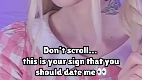 Universe said don’t scroll… I said go on, date me 💕