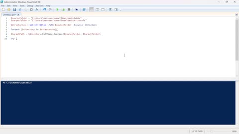 PowerShell Script to Replicate Folder Structure from a Reference Directory