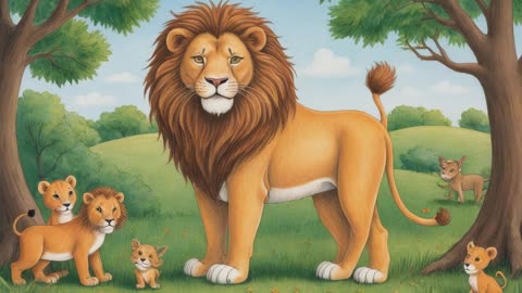 Le Lion malade et le Renard ✨ Histoires pour s'endormir - Conte de fée - Livres courts racontés