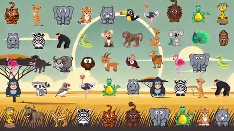 Animal ABC Songs & Safari Animal Sounds Songs Compilation (1 hour) | Nursery Rhymes