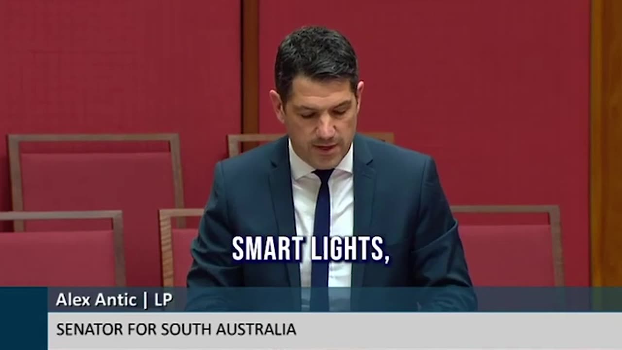 Australian Senator Alex Antic Warns that the Roll-out of Smart City Technologies