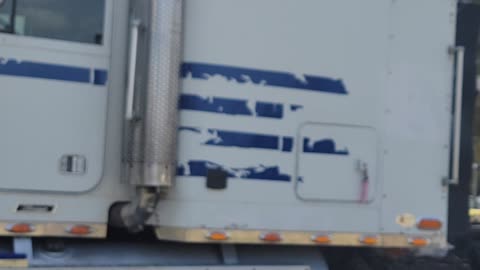 OLD FREIGHTLINER GETS TATTERED "FLAG IN DISTRESS" LOOK