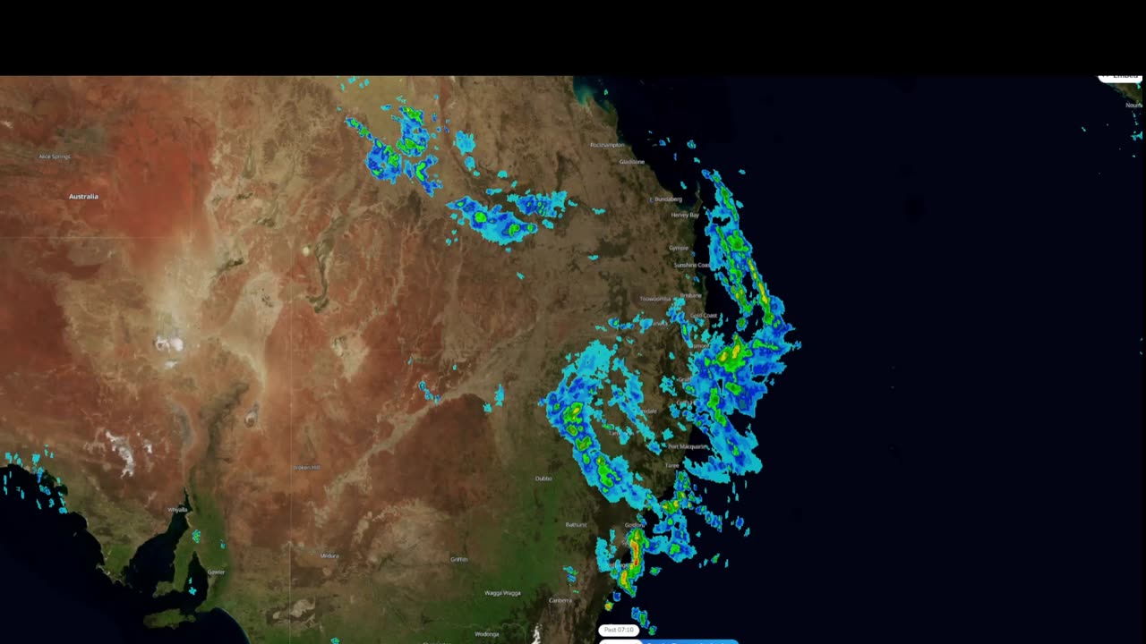 Cloud-seeding with Radar for current floods in Australia