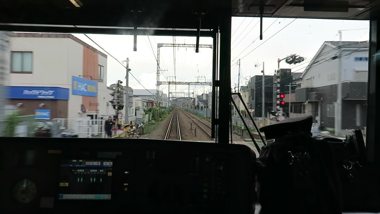 In Cab view of a 3000 Series set on the Odakyu Line