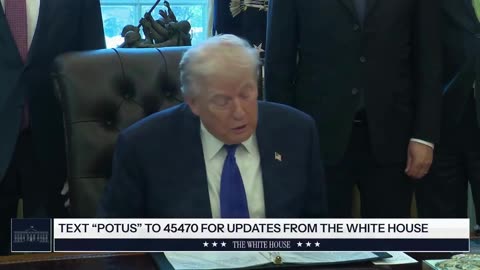 President Trump: "For years, American businesses have risked running out of critical minerals