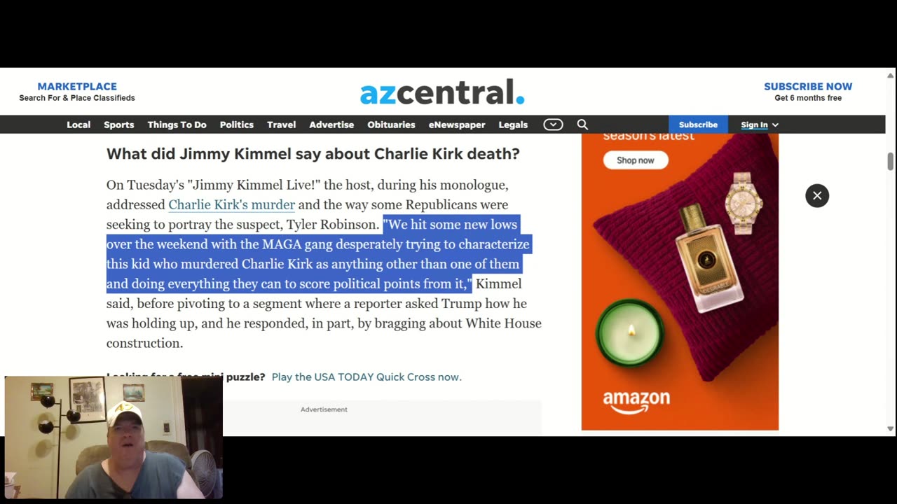 Kirk Assassination Aftermath: KIMMEL suspended, ABC News license, antifa declared terrorist