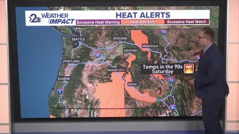 Warm into the weekend with a hot and breezy Saturday