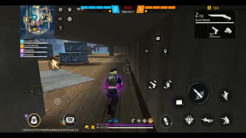 Epic Free Fire Battle | Clutch Moment with Squad Under Fire 🔥💥