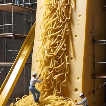 Miniature workers making cheese in the factory AI Generator Video #miniature #klingai