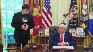 President Donald Trump and Elon Musk hold press conference - May 30, 2025