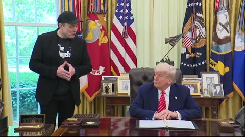 President Donald Trump and Elon Musk hold press conference - May 30, 2025