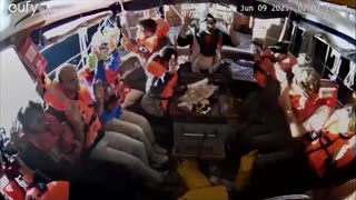 Footage shows Gaza aid crew surrender as Israeli forces seize boat
