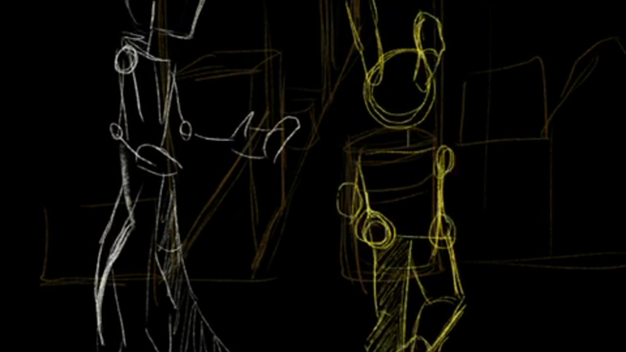 Animation base sketch not completed
