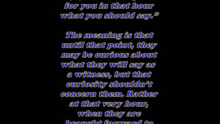 Matthew 10:19 - Daily Bible Verse Commentary