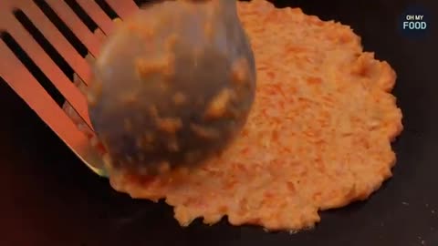 Non-Stop Orders! This Amazing Korean-Style Pancake Cart Is Always Packed | Street Food