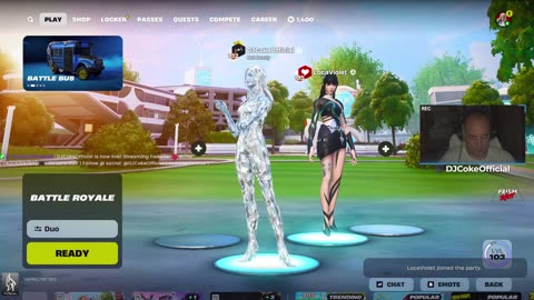 🔴 #Live [GR/CY/EN/BG] 🎮:Fortnite dike mu!! | Follow @ social: @DJCokeOfficial | !addme !social |
