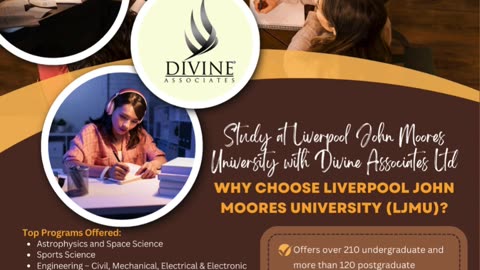 Unlock Your Future: Study at Liverpool John Moores University with Divine Associates Ltd