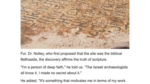 Wildfire uncovers lost Bible city