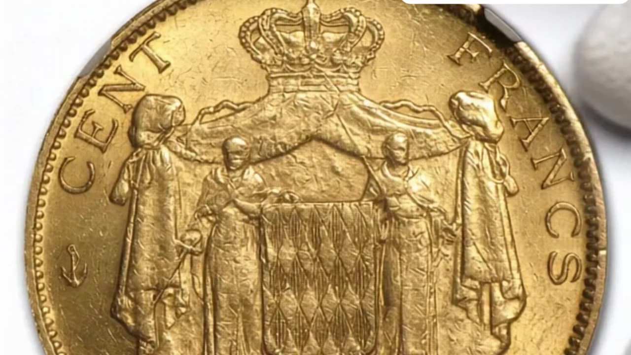 1882-1886 Monaco 100 Francs Charles III Gold Coin