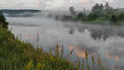 Unosił się nad powierzchnią wody rzeki Bug