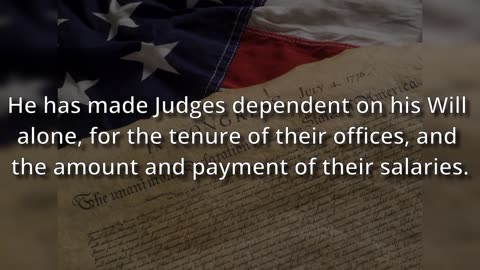 The same grievances we had against Great Britain in 1776 exist today with our government