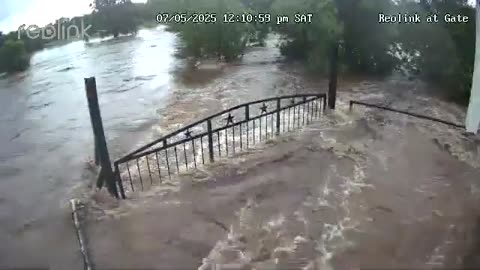 WATCH: Video shows major flooding moving through New Braunfels, Texas.