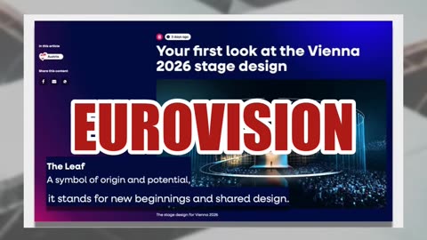 Fact Check: Austria's Eurovision 2026 Stage Is NOT Swastika -- Fake Satire Image Circulating