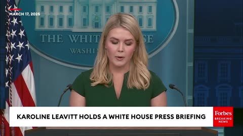 BREAKING NEWS: Karoline Leavitt Holds White House Press Briefing After Hundreds Of New Deportations